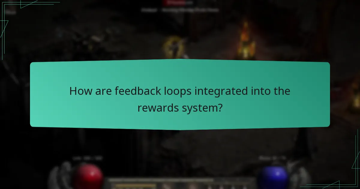 How are feedback loops integrated into the rewards system?