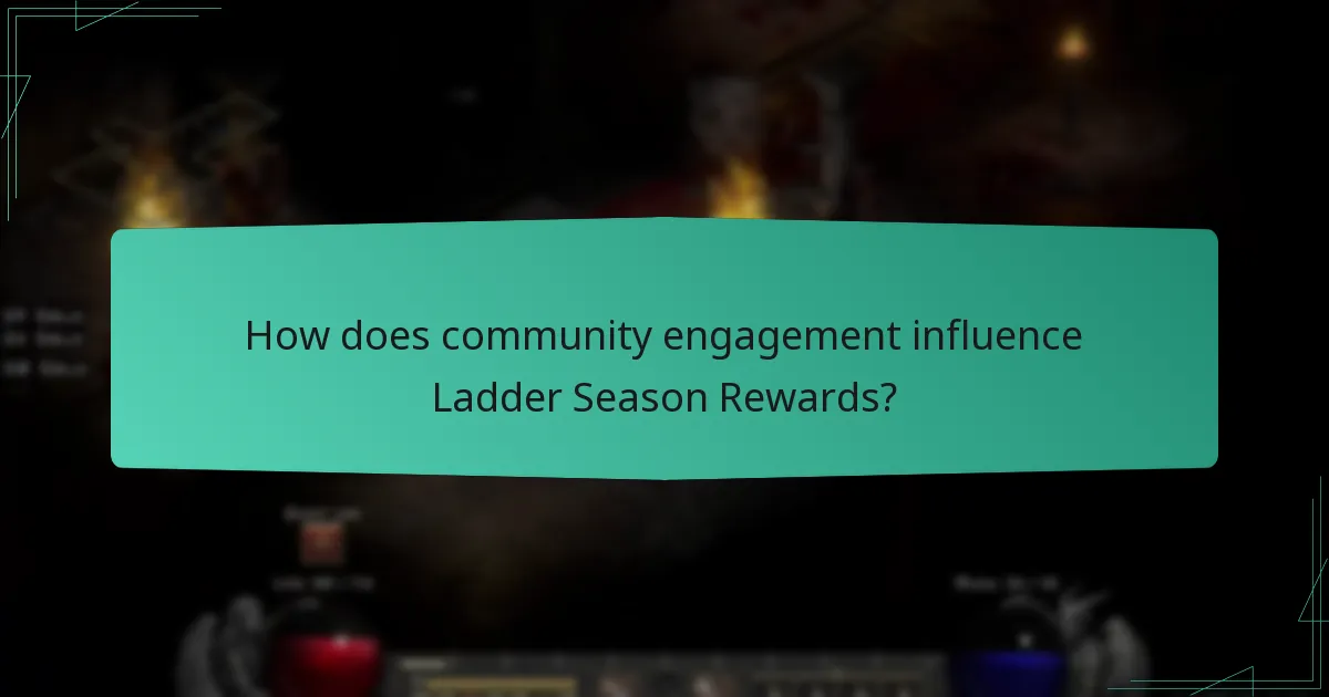 How does community engagement influence Ladder Season Rewards?