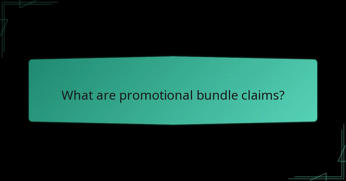 When are promotional periods for bundles?