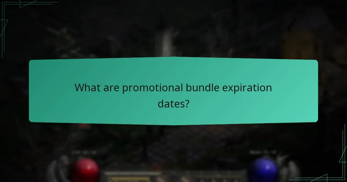 What conditions apply to promotional bundles?