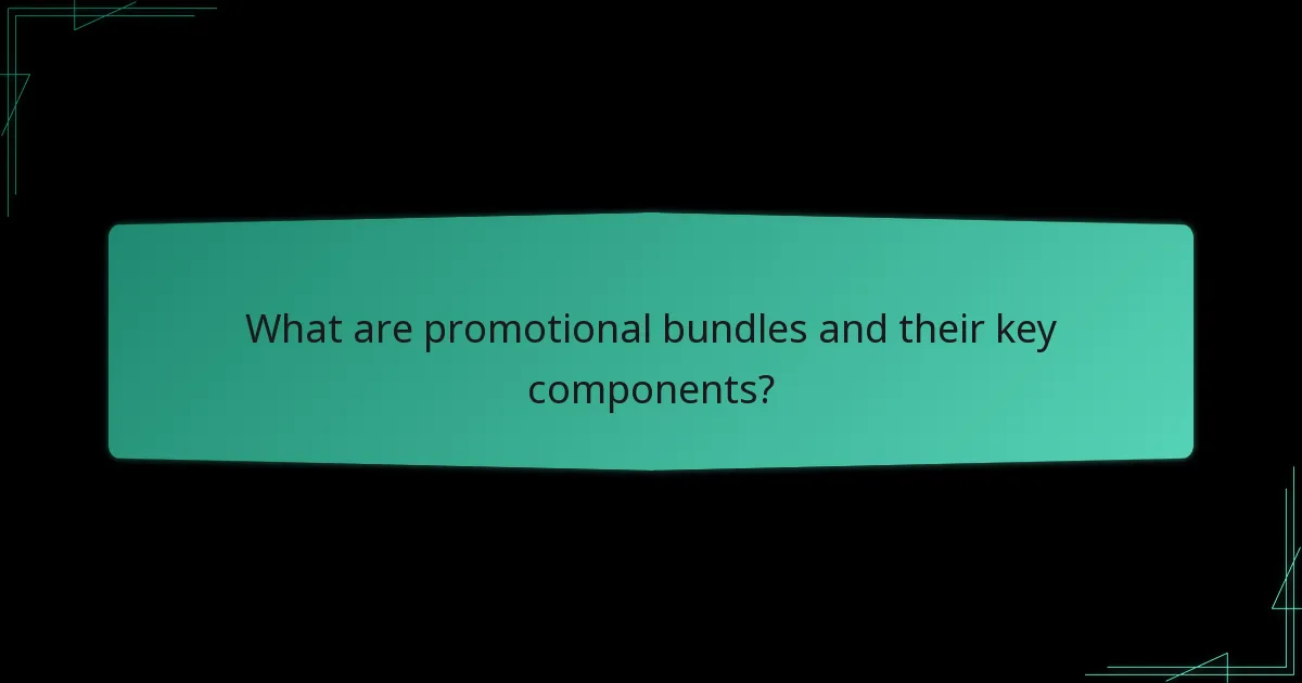 What are popular examples of promotional bundles?