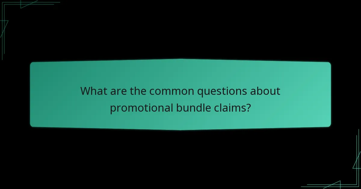 What are the deadlines for claiming promotional bundles?