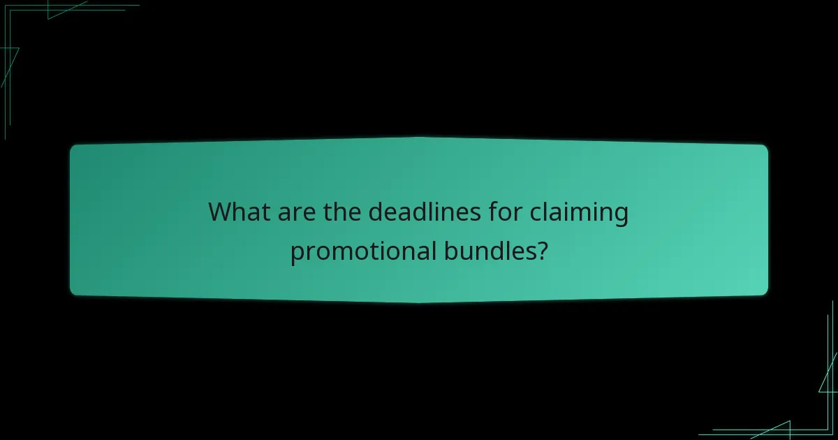 What are the common questions about promotional bundle claims?