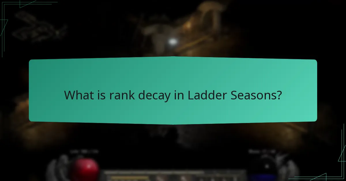 How does rank decay interact with season length?