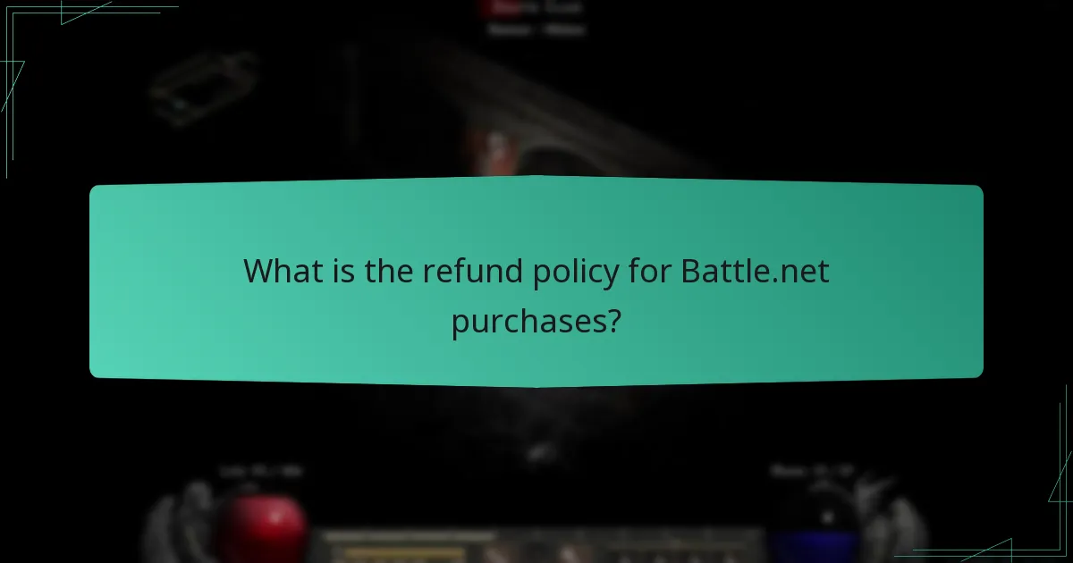 What is the refund policy for Battle.net purchases?