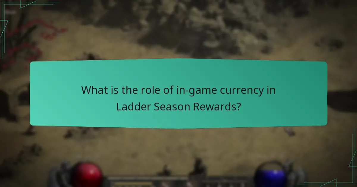What is the role of in-game currency in Ladder Season Rewards?