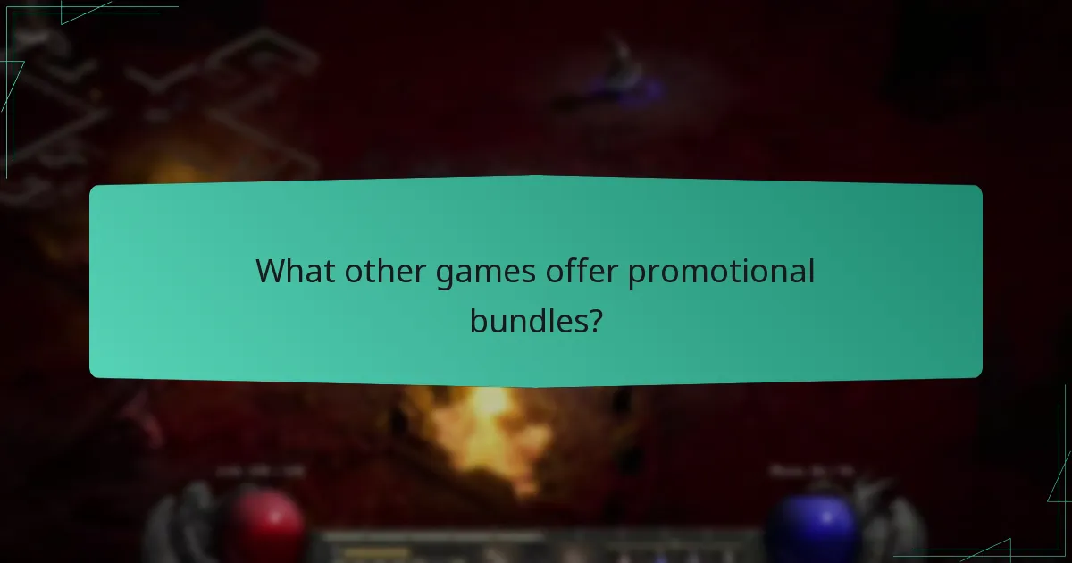 What other games offer promotional bundles?