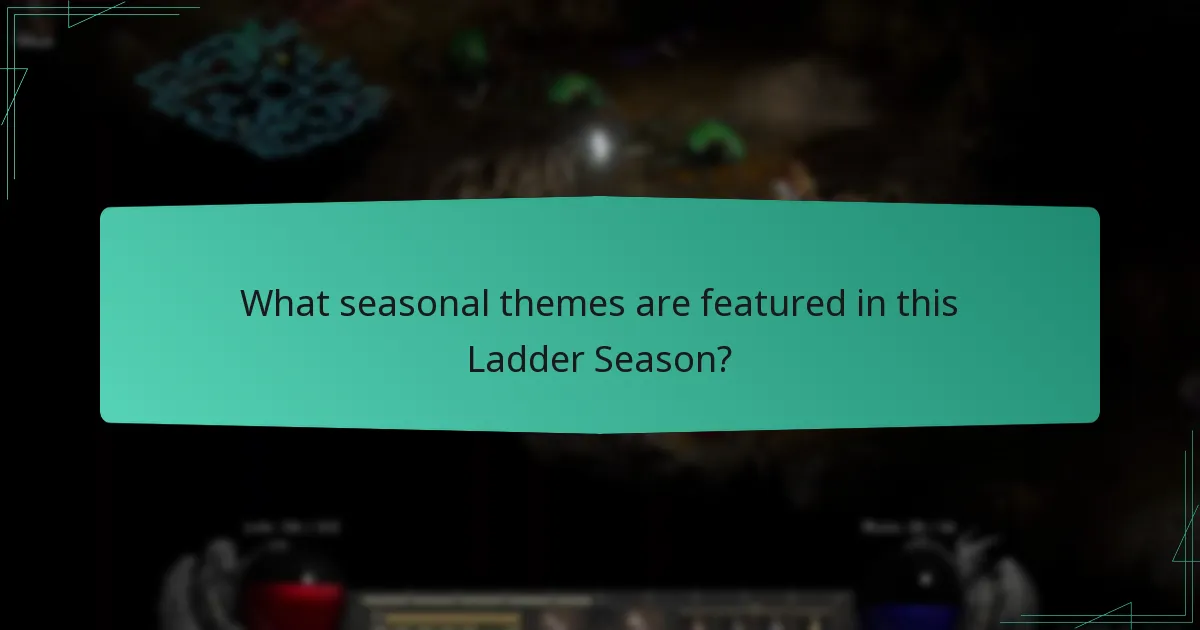 What seasonal themes are featured in this Ladder Season?